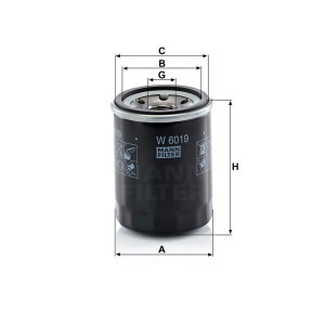 Фильтр масляный MANN-FILTER W 6019